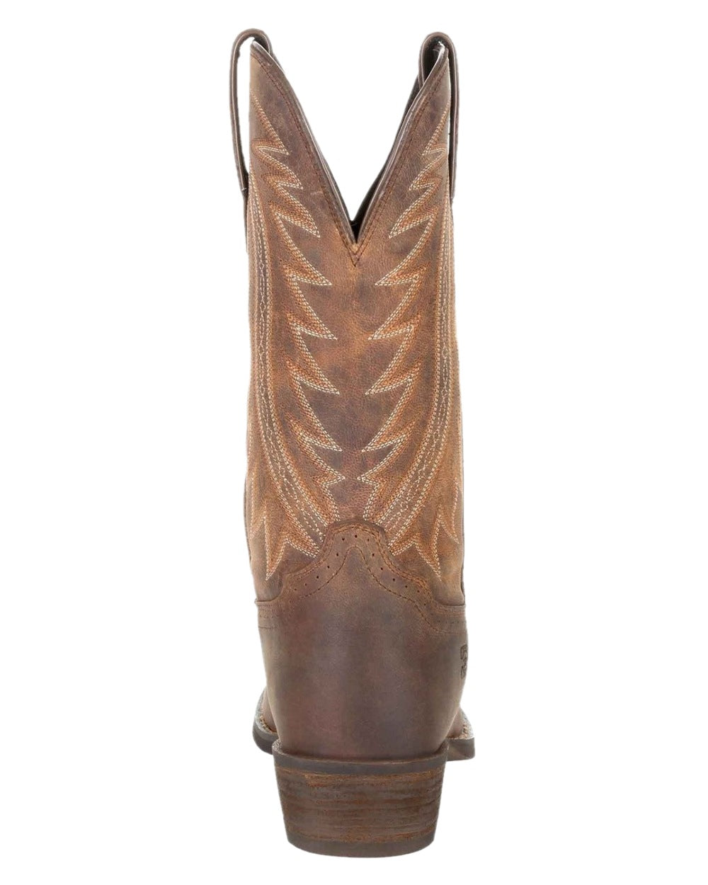Distressed Sunset Brown Coloured Durango Mens Rebel Frontier Western Boots on White Background
