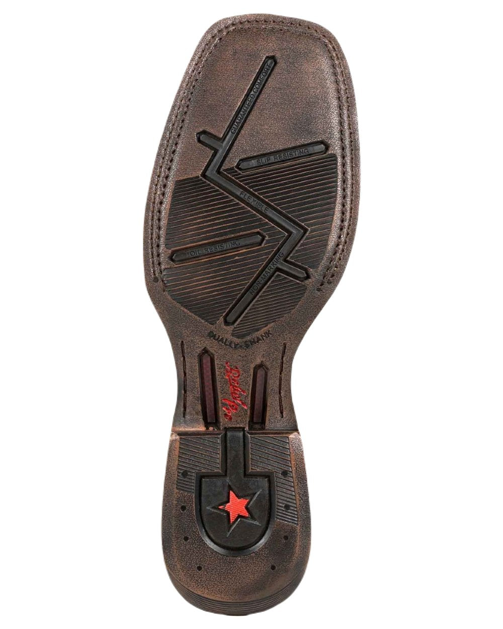 Flaxen Brown Coloured Durango Mens Rebel Pro Western Classic Boots on White Background
