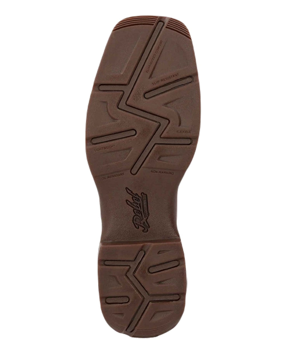 Russet Coloured Durango Mens Rebel Waterproof Western Boots on White Background
