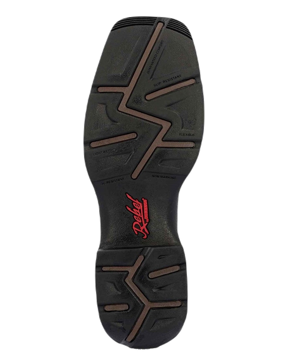 Saddle Brown Denim Blue Coloured Durango Mens DDB0429 Rebel Western Boots on White Background
