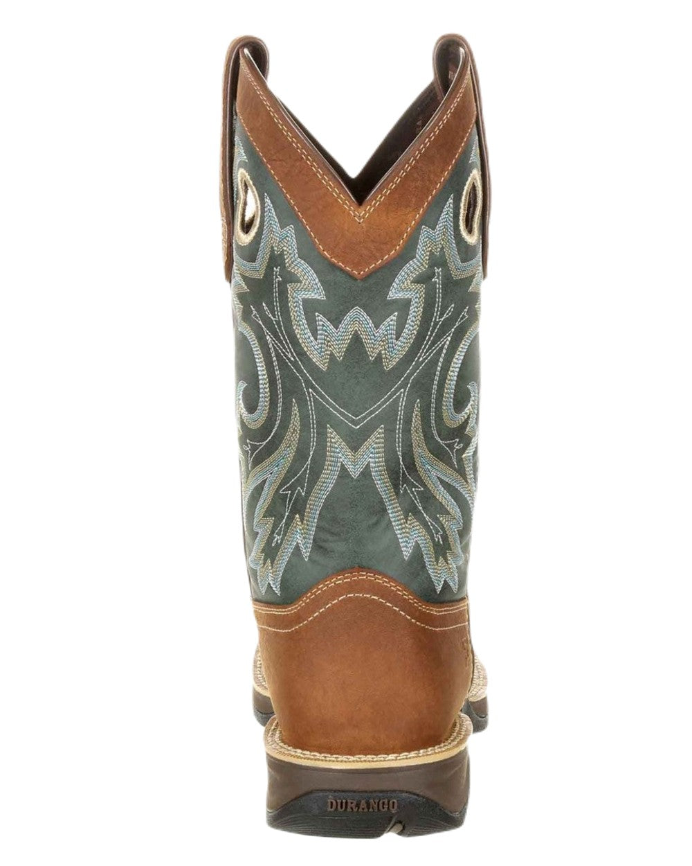 Saddlehorn Clover Coloured Durango Mens Rebel Pull-On Western Boots on White Background
