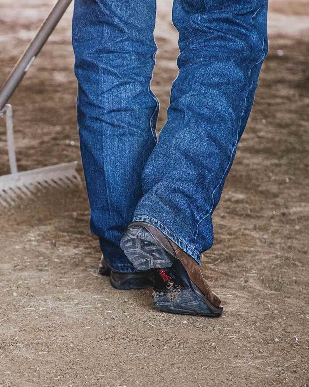 Chocolate Midnight Coloured Durango Mens Rebel Western Cowboy Boots on Outdoor Background
