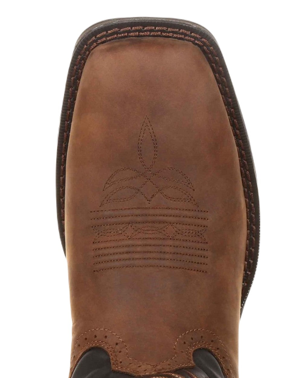 Chocolate Midnight Coloured Durango Mens Rebel Western Cowboy Boots on White Background
