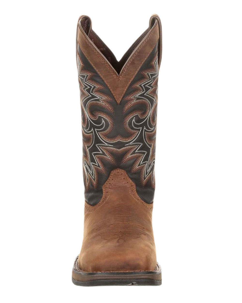 Chocolate Midnight Coloured Durango Mens Rebel Western Cowboy Boots on White Background

