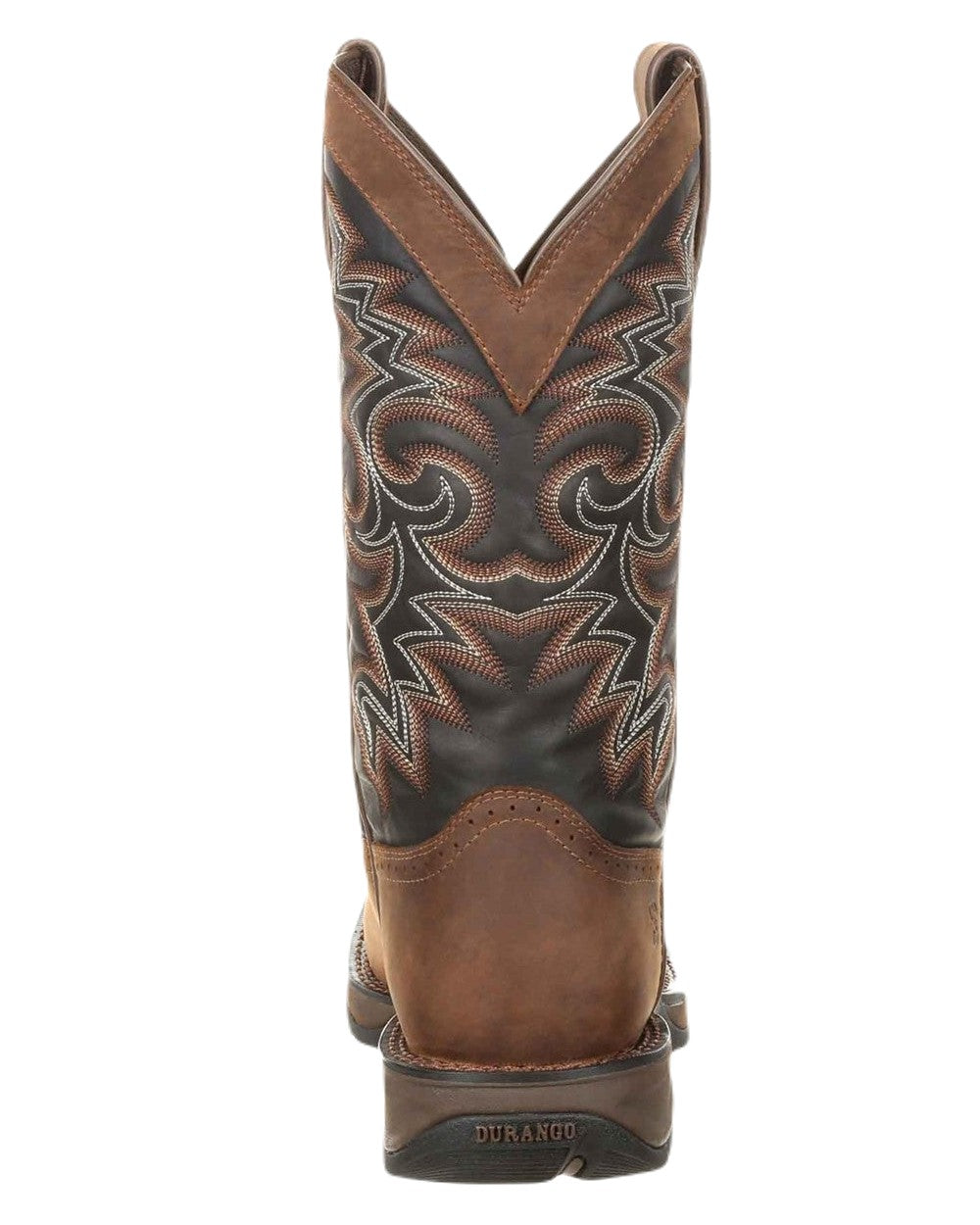 Chocolate Midnight Coloured Durango Mens Rebel Western Cowboy Boots on White Background
