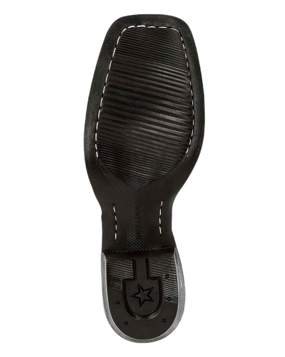 Dark Chestnut Black Onyx Coloured Durango Mens Westward Western Boots on White Background
