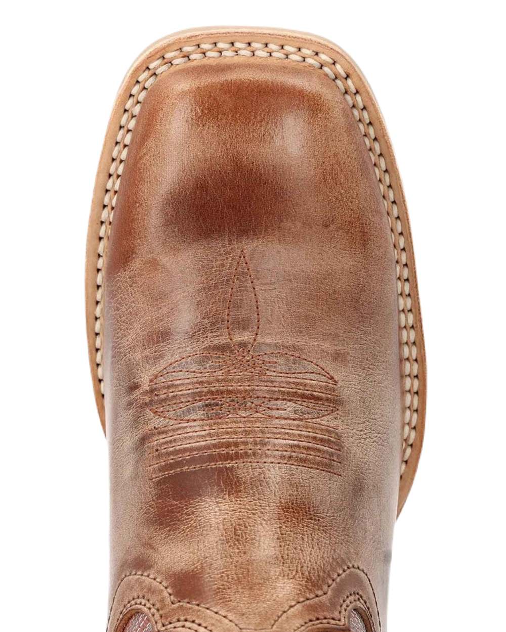 Dusty Brown Sky Blue Coloured Durango Womens Rebel Pro Western Leather Boots on White Background
