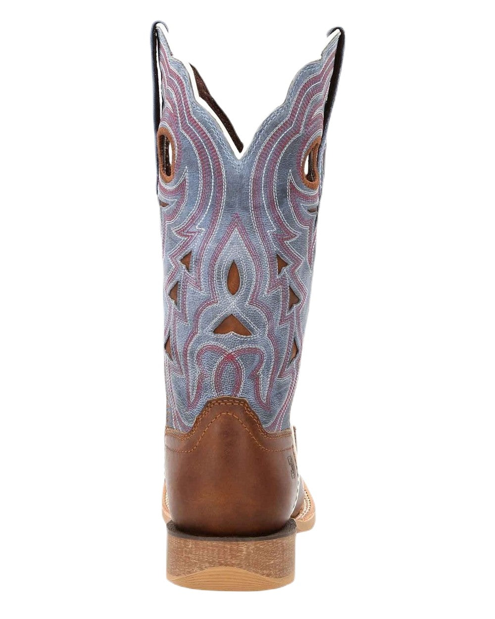 Golden Brown Periwinklw Coloured Durango Womens Rebel Pro Western Leather Boots on White Background
