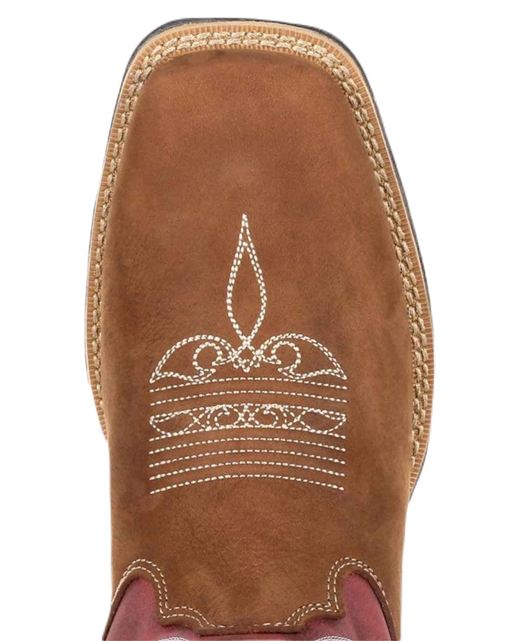 Briar Brown Rusty Red Coloured Durango Womens Briar Brown Rebel Western Boots on White Background
