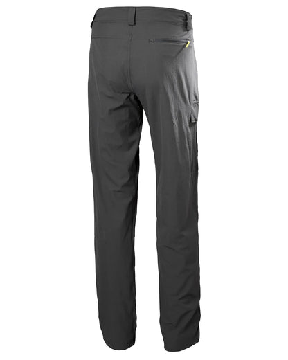 Ebony coloured Helly Hansen Mens HH quick dry cargo pant on white background 