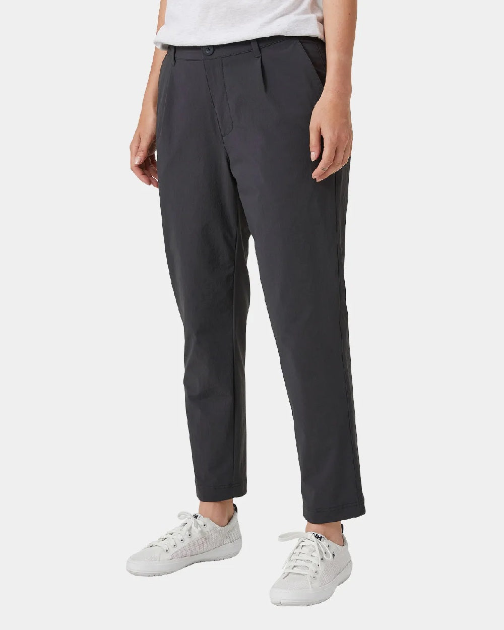 Ebony coloured Helly Hansen Womens Siren Pant on grey background 