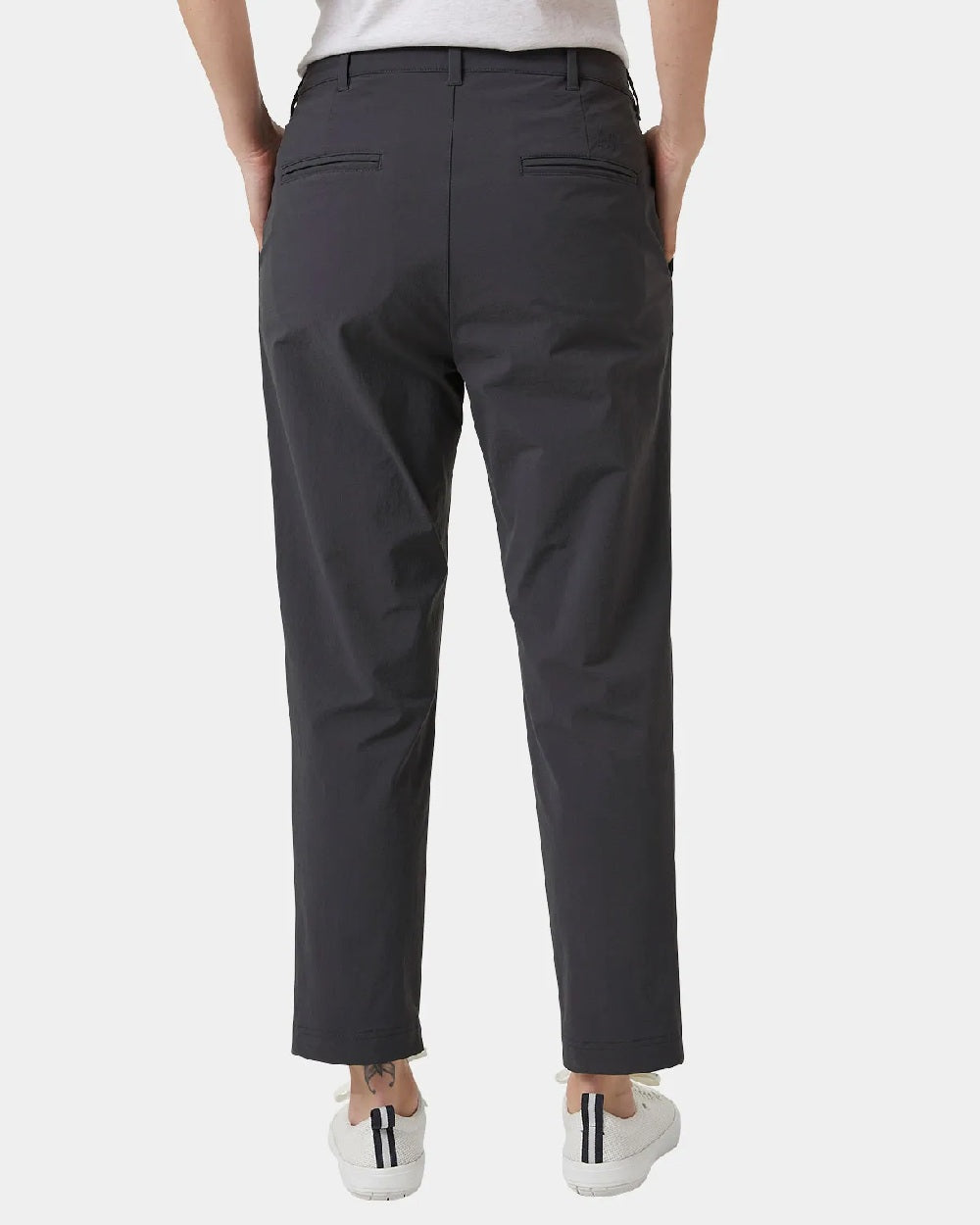 Ebony coloured Helly Hansen Womens Siren Pant on grey background 