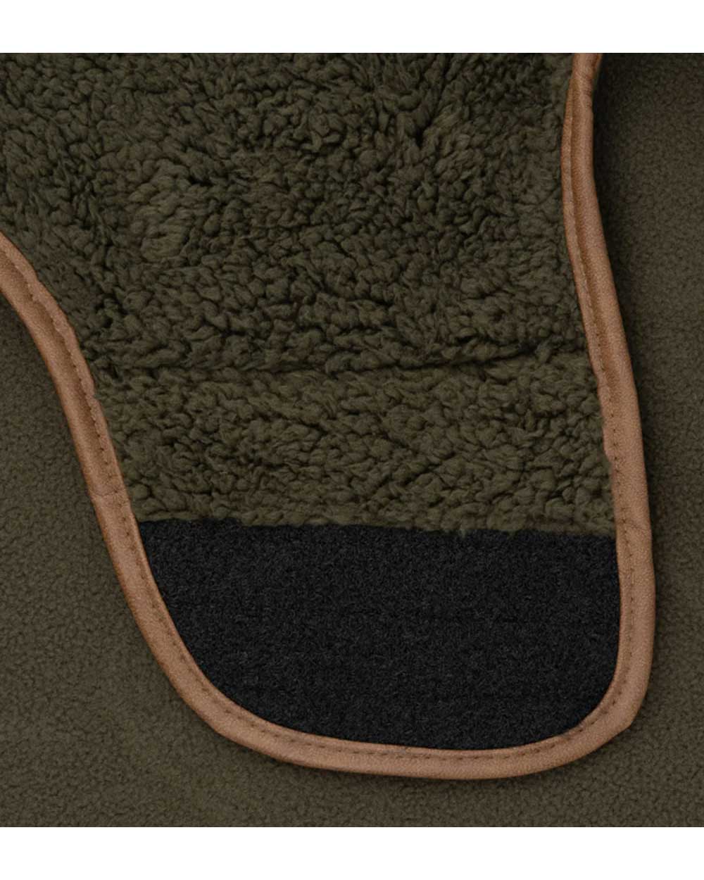 Jack Pyke Sherpa Fleece Dog Coat in Dark Olive