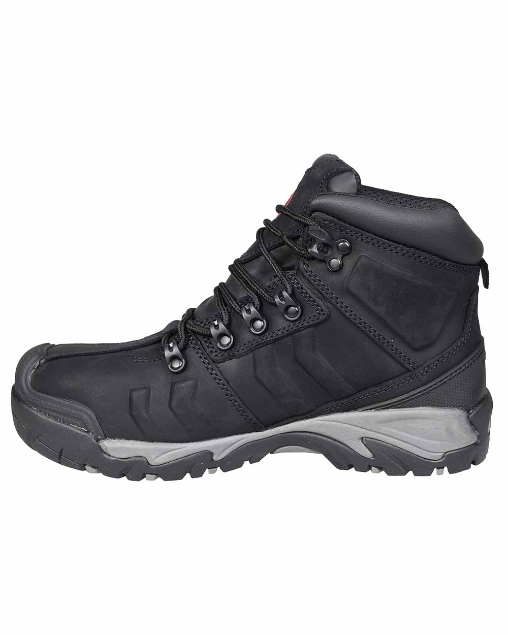 Black Coloured Fort Deben Waterproof Safety Boot On A White Background 