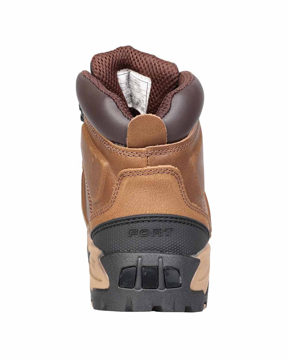 Brown Coloured Fort Deben Waterproof Safety Boot On A White Background 