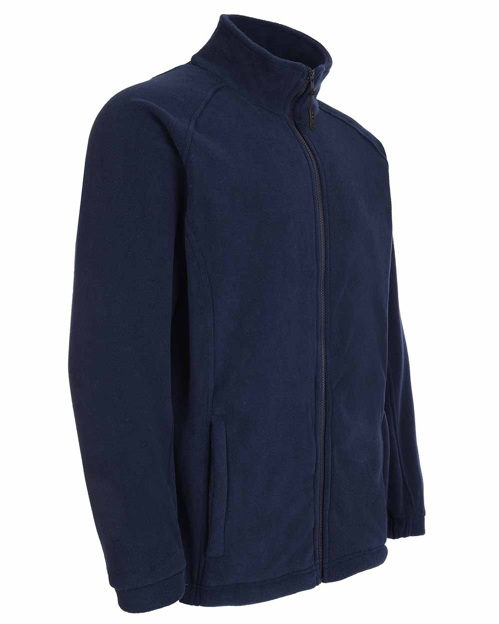 Navy Coloured Fort Melrose Fleece Jacket On A White Background 