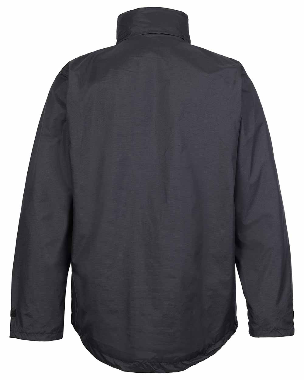 Black Coloured Fort Rutland Waterproof Jacket On A White Background