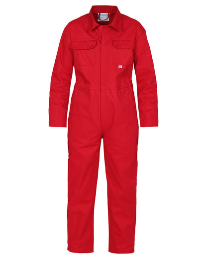 Red coloured Fort Tearaway Junior Coverall on White background 