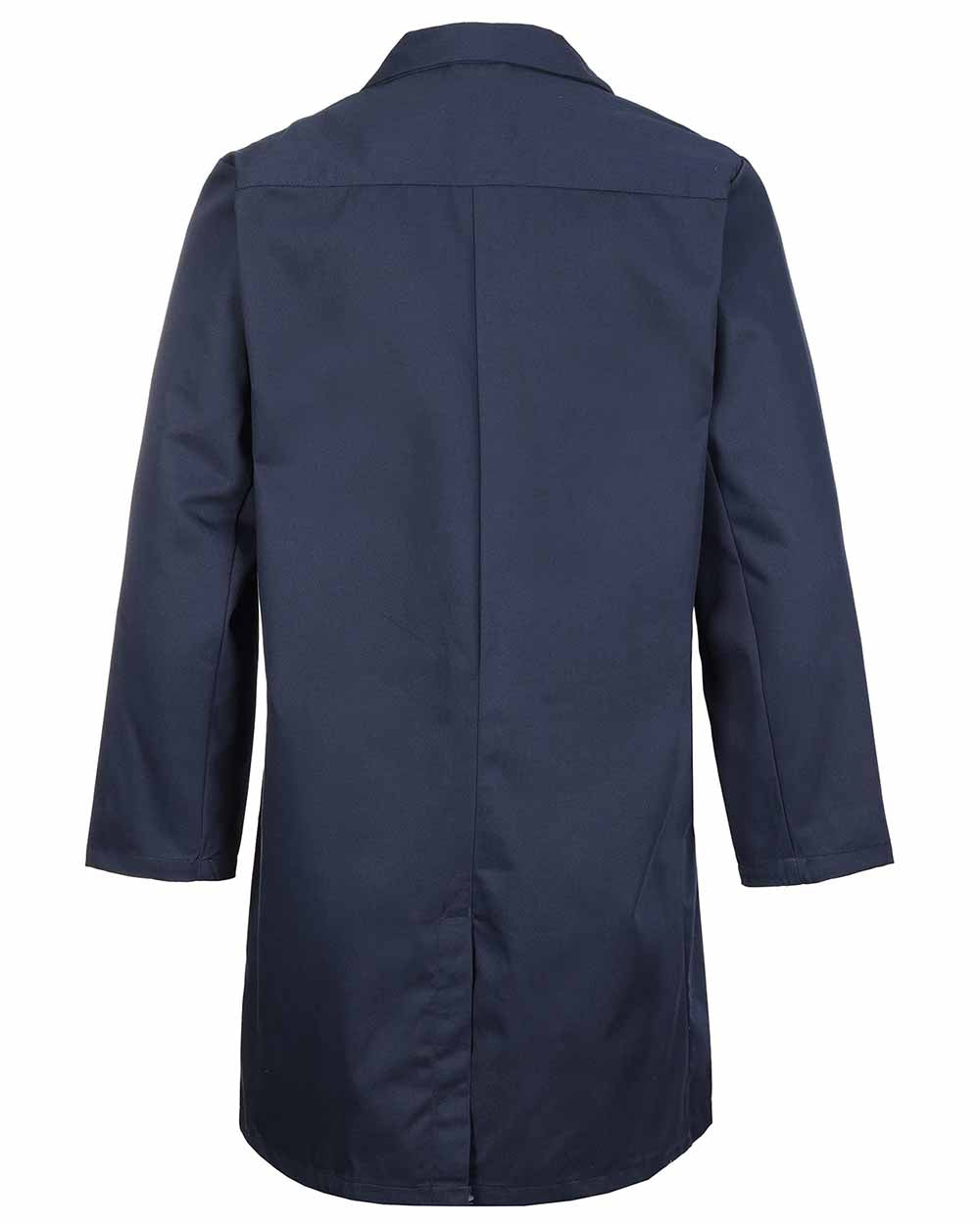 Navy Blue Coloured Fort Warehouse Coat On A White Background 