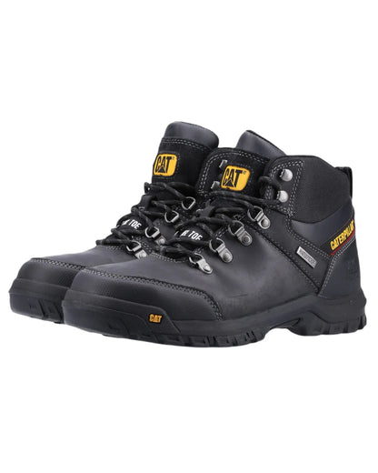 Black Coloured Caterpillar Framework Safety Boot ST S3 HRO SRA On A White Background 