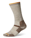 Dark Brown Melange coloured Gateway1 Ultra calf socks on white background #colour_dark-brown-melange
