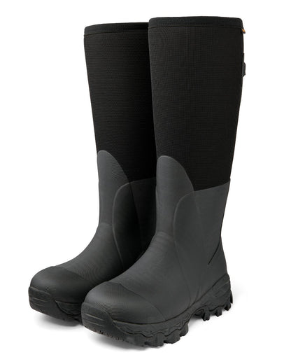 Black coloured Gateway1 Icebeater 18inch 7mm Boots on white background 