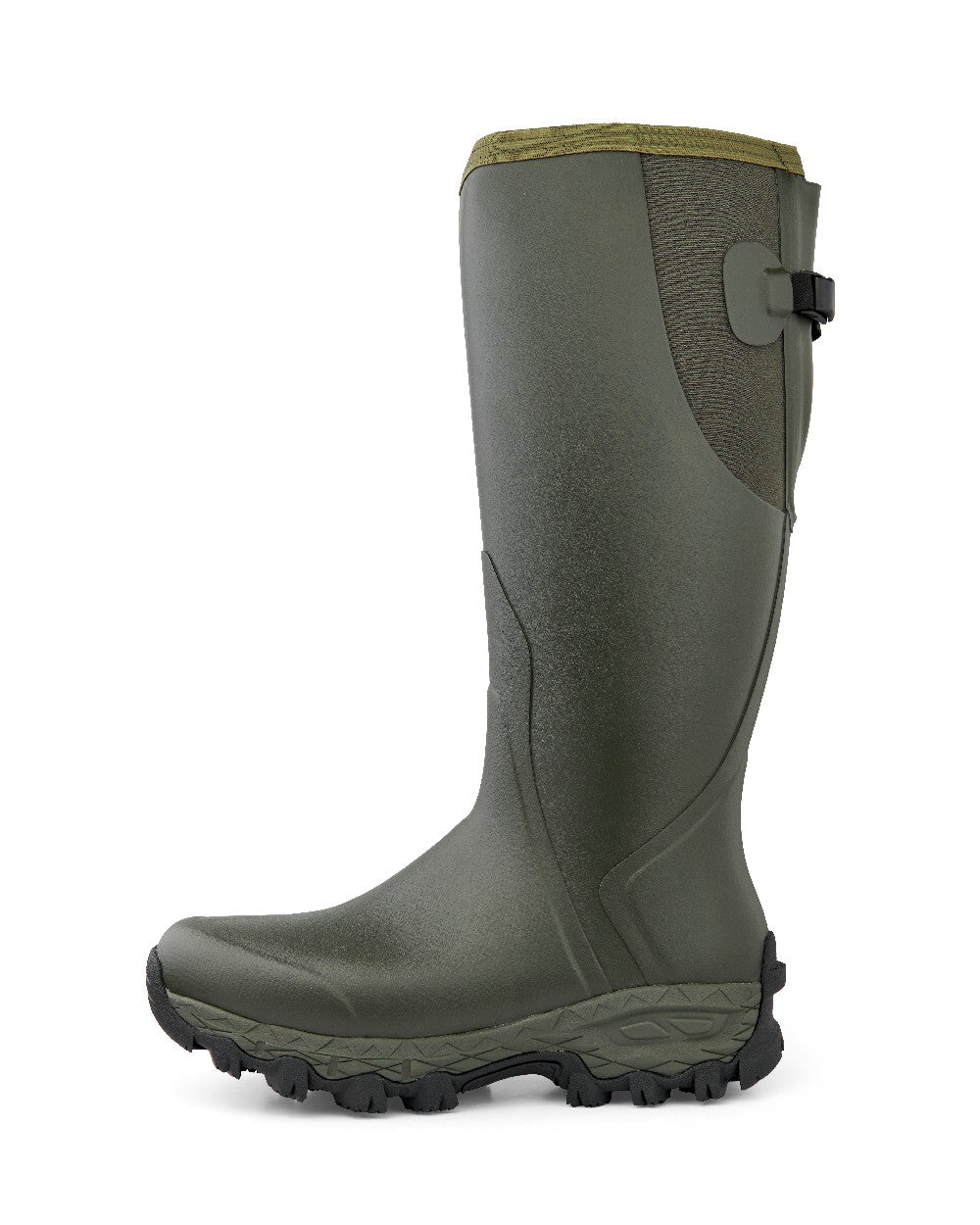 Dark green coloured Gateway1 Moor Country 18inch 3mm Boots on white background 