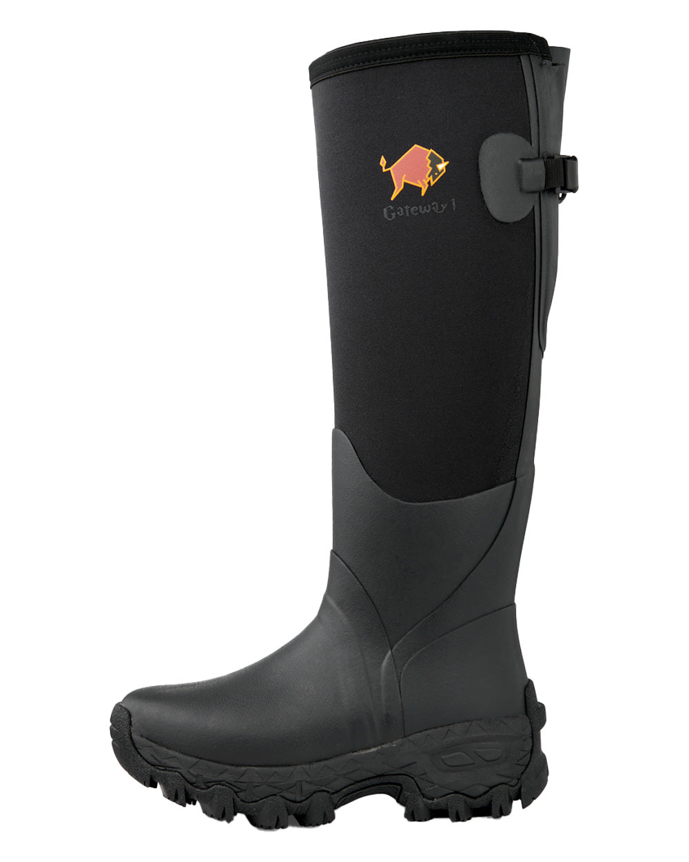 Black coloured Gateway1 Woodwalker Lady 17&quot; 4mm Wellingtons on White background 