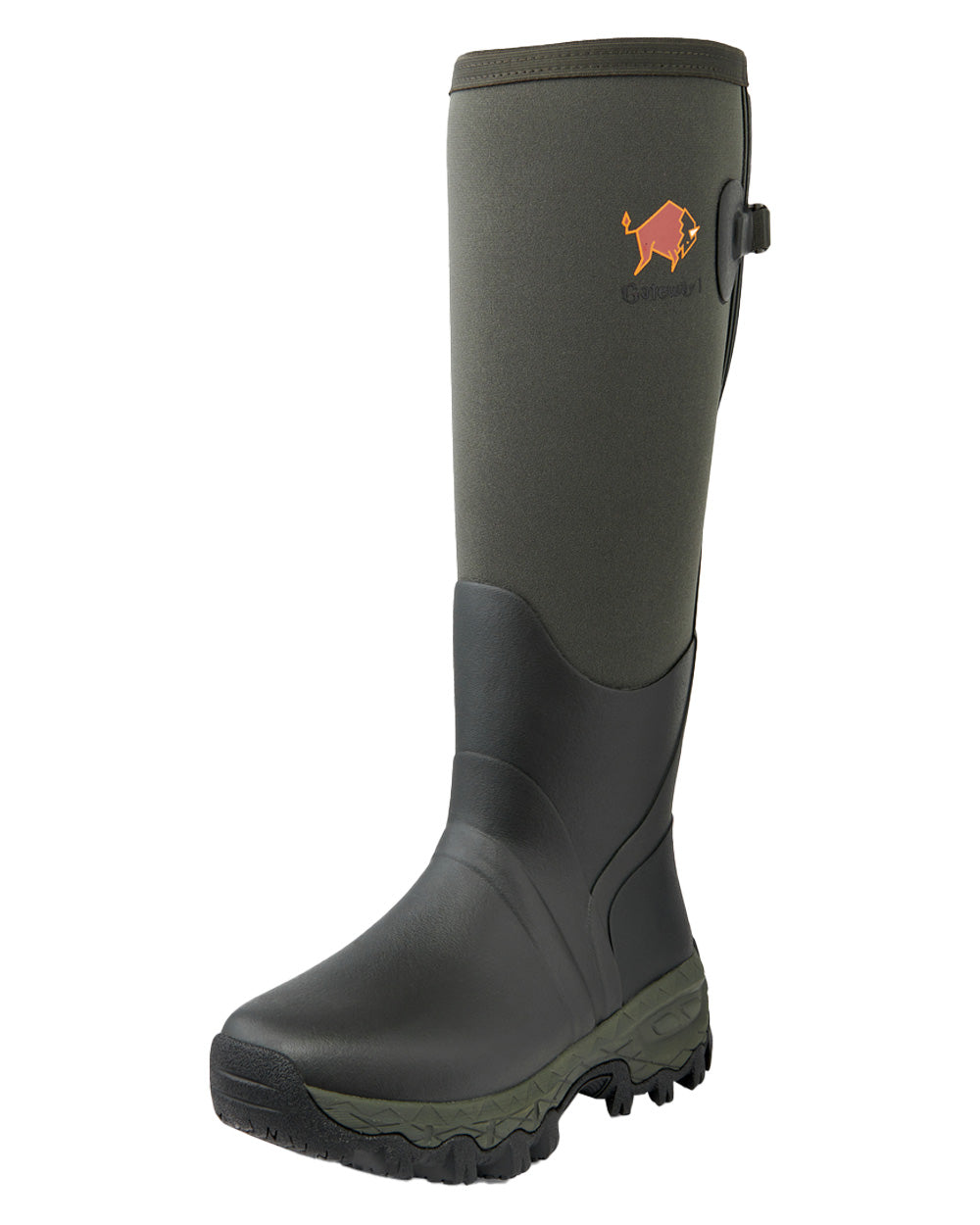 Forest coloured Gateway1 Woodwalker Lady 17&quot; 4mm Wellingtons on White background 