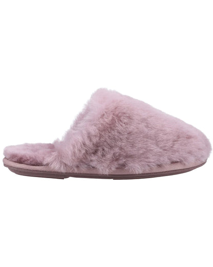 Cotswold Womens Salperton Sheepskin Mule Slippers in Pink 