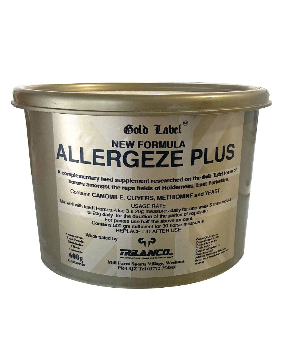 Gold Label Allergeze Plus On A White Background