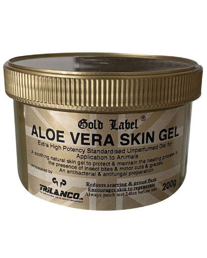 Gold Label Aloe Vera Skin Gel 200g On A White Background