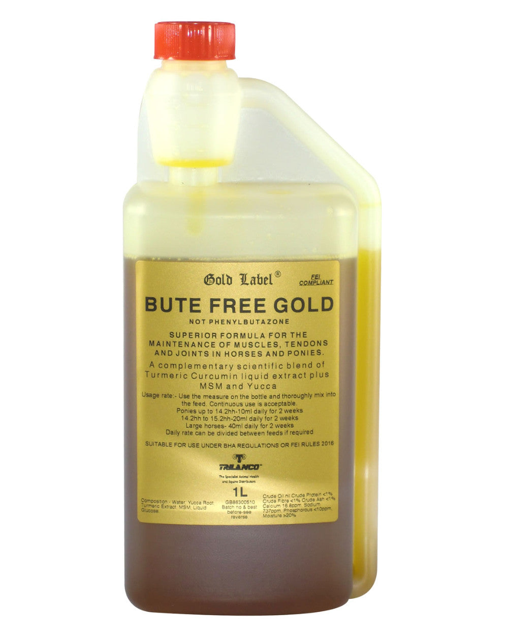 Gold Label Bute Free Gold On A White Background