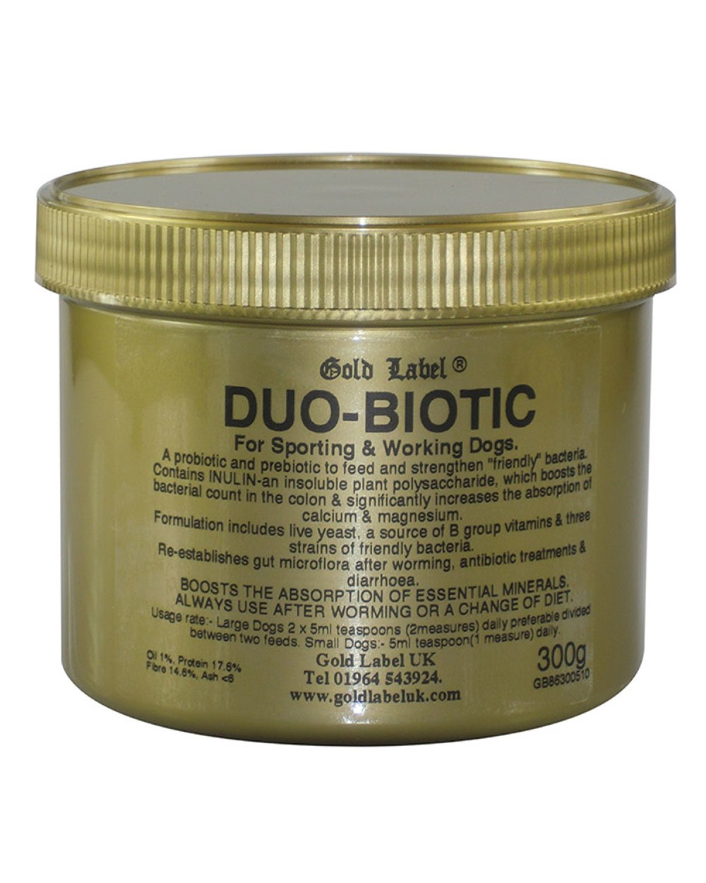 Gold Label Canine Duo-Biotic On A White Background