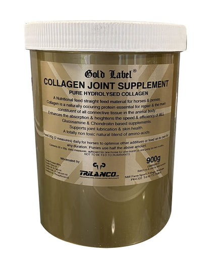 Gold Label Collagen Joint Supplement On A White Background