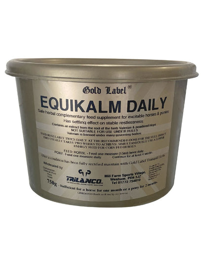 Gold Label Equikalm Daily On A White Background
