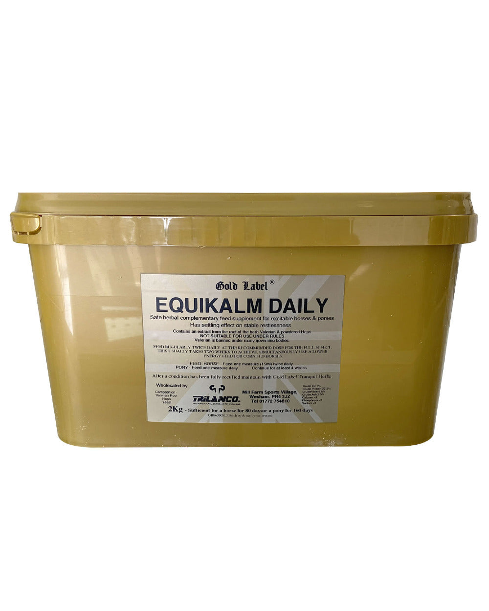 Gold Label Equikalm Daily On A White Background