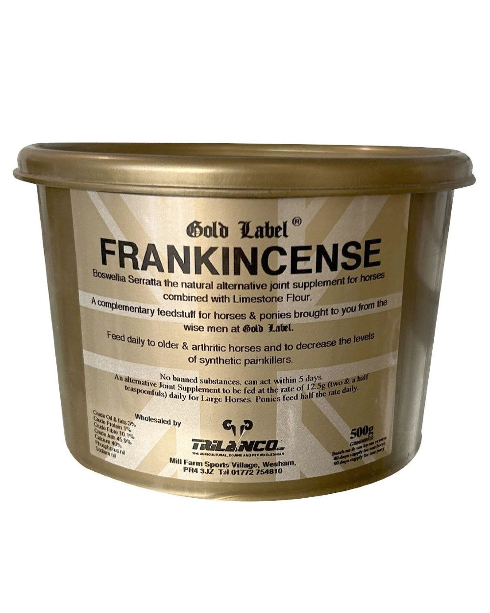 Gold Label Frankincense On A White Background