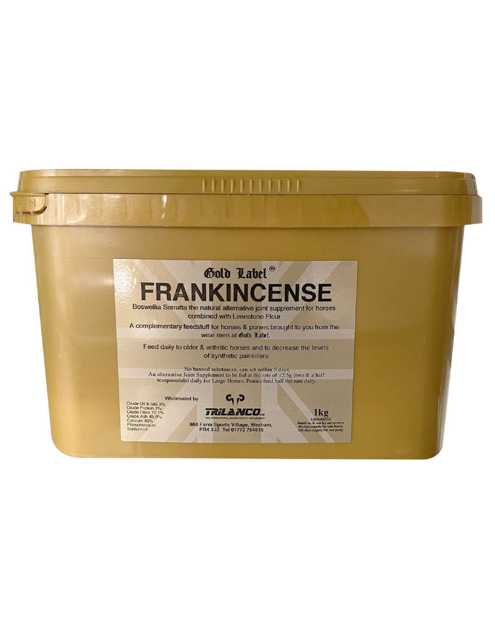 Gold Label Frankincense On A White Background