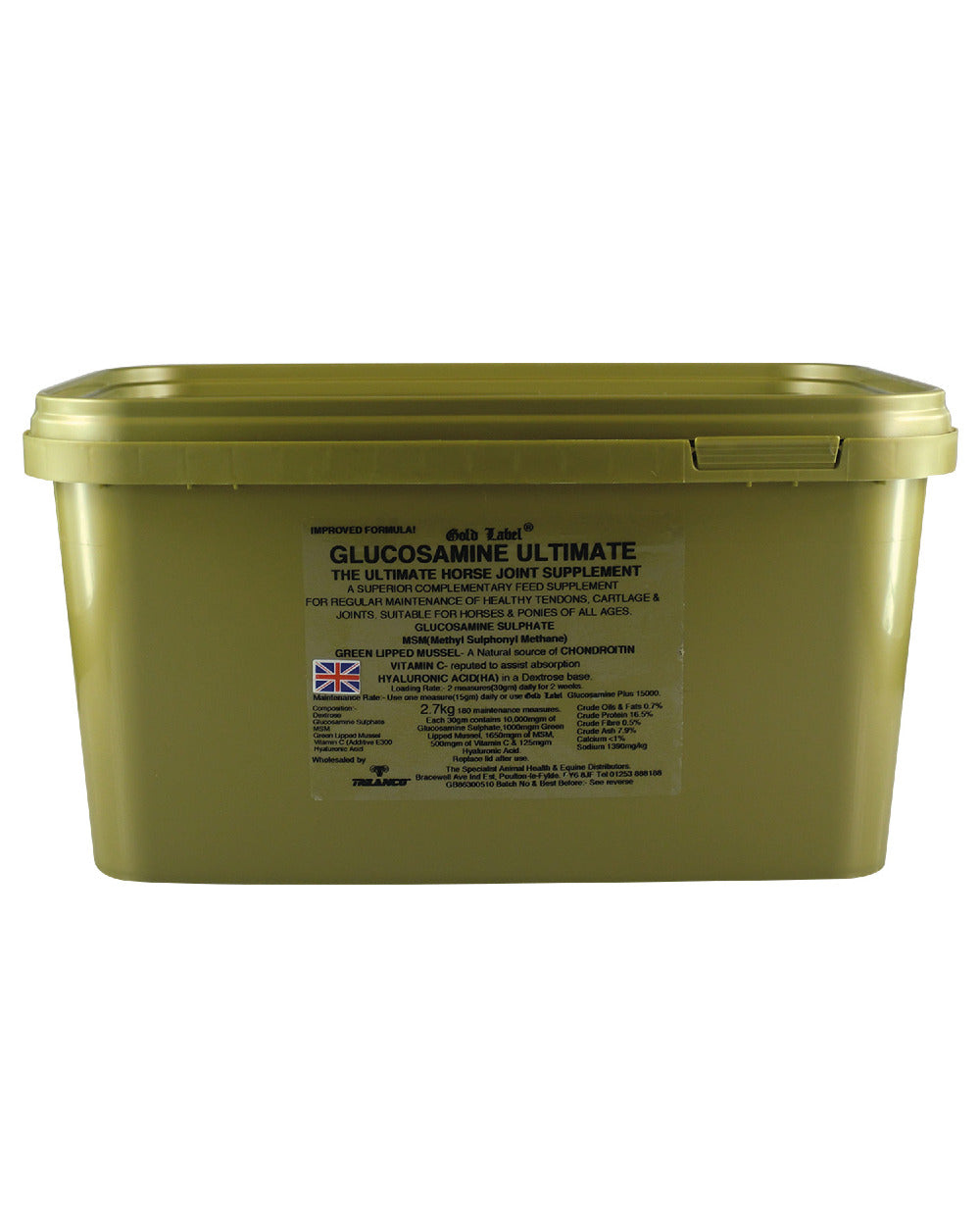 Gold Label Glucosamine Ultimate On A White Background