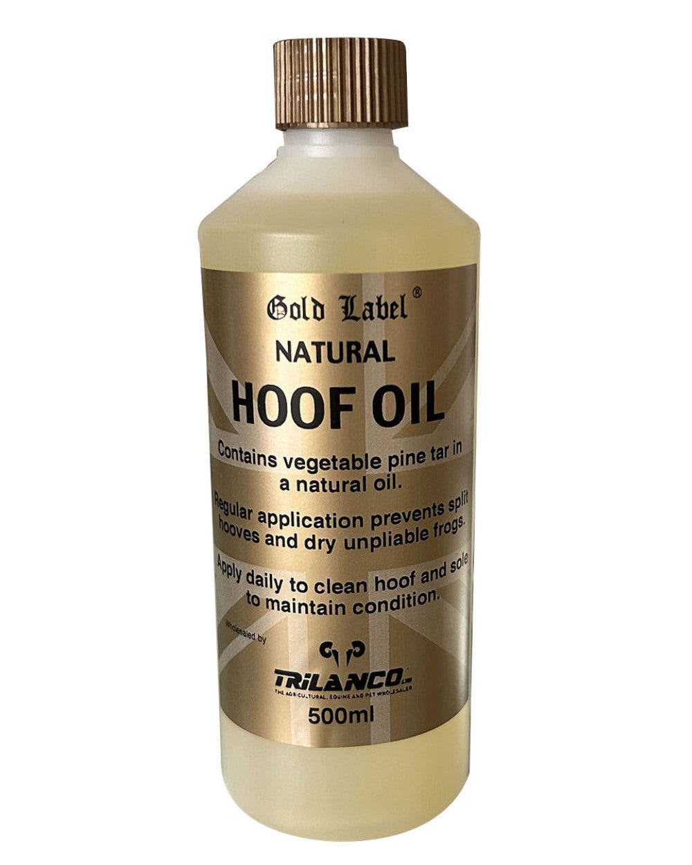 Gold Label Hoof Oil Natural On A White Background