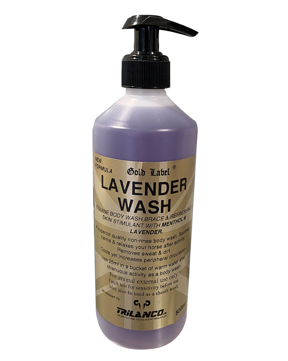 Gold Label Lavender Wash On A White Background