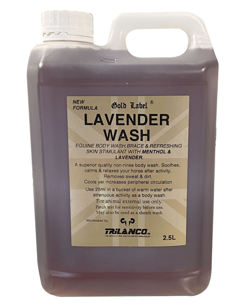 Gold Label Lavender Wash On A White Background