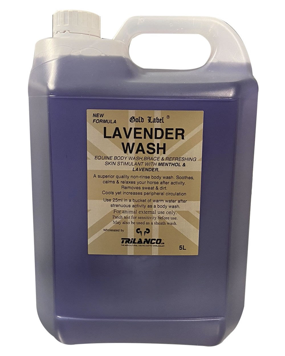 Gold Label Lavender Wash On A White Background