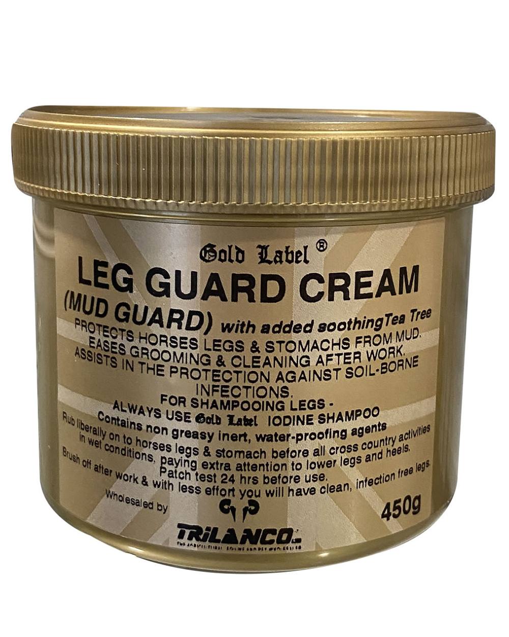 Gold Label Leg Guard Cream On A White Background