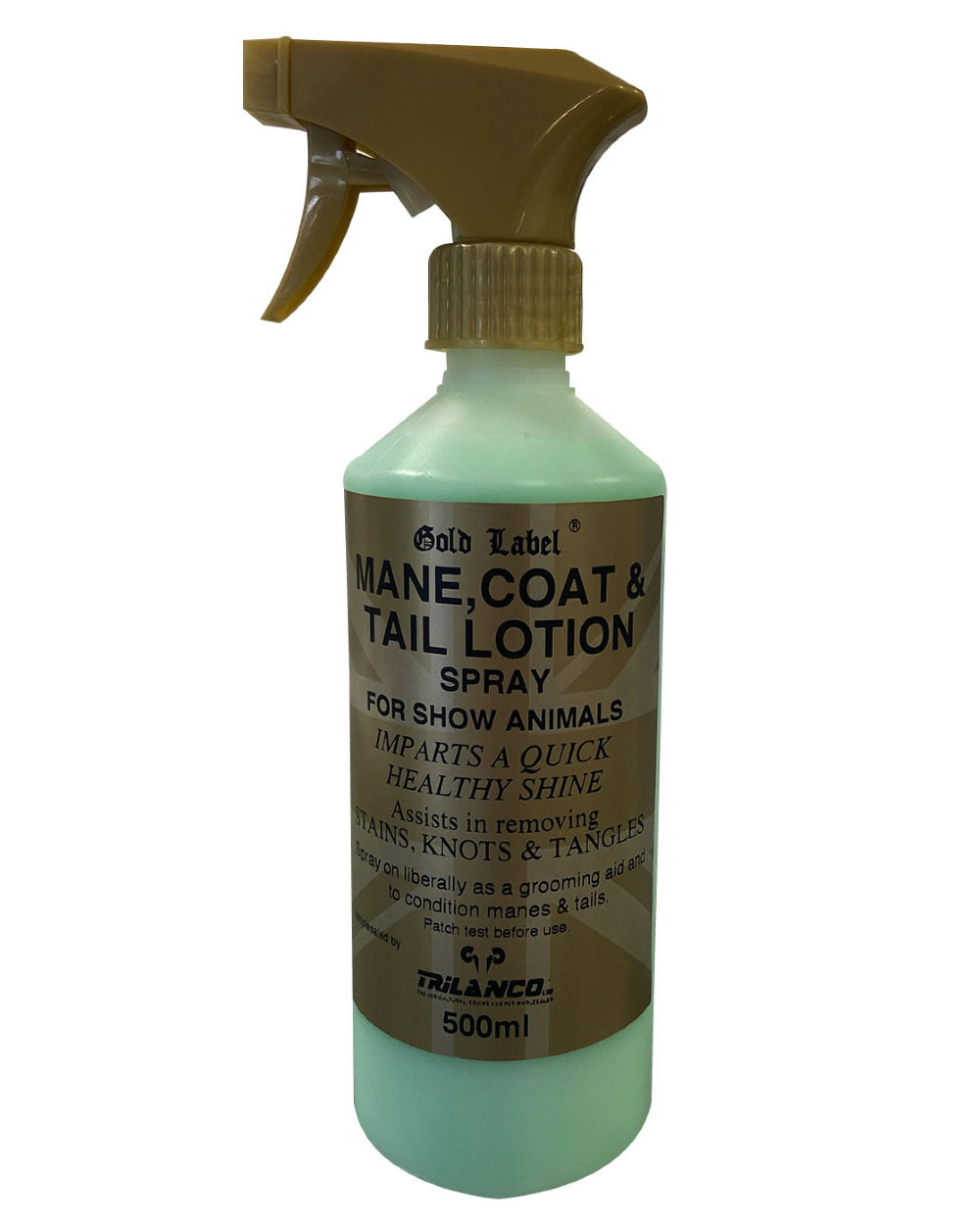 Gold Label Mane, Coat &amp; Tail Lotion On A White Background