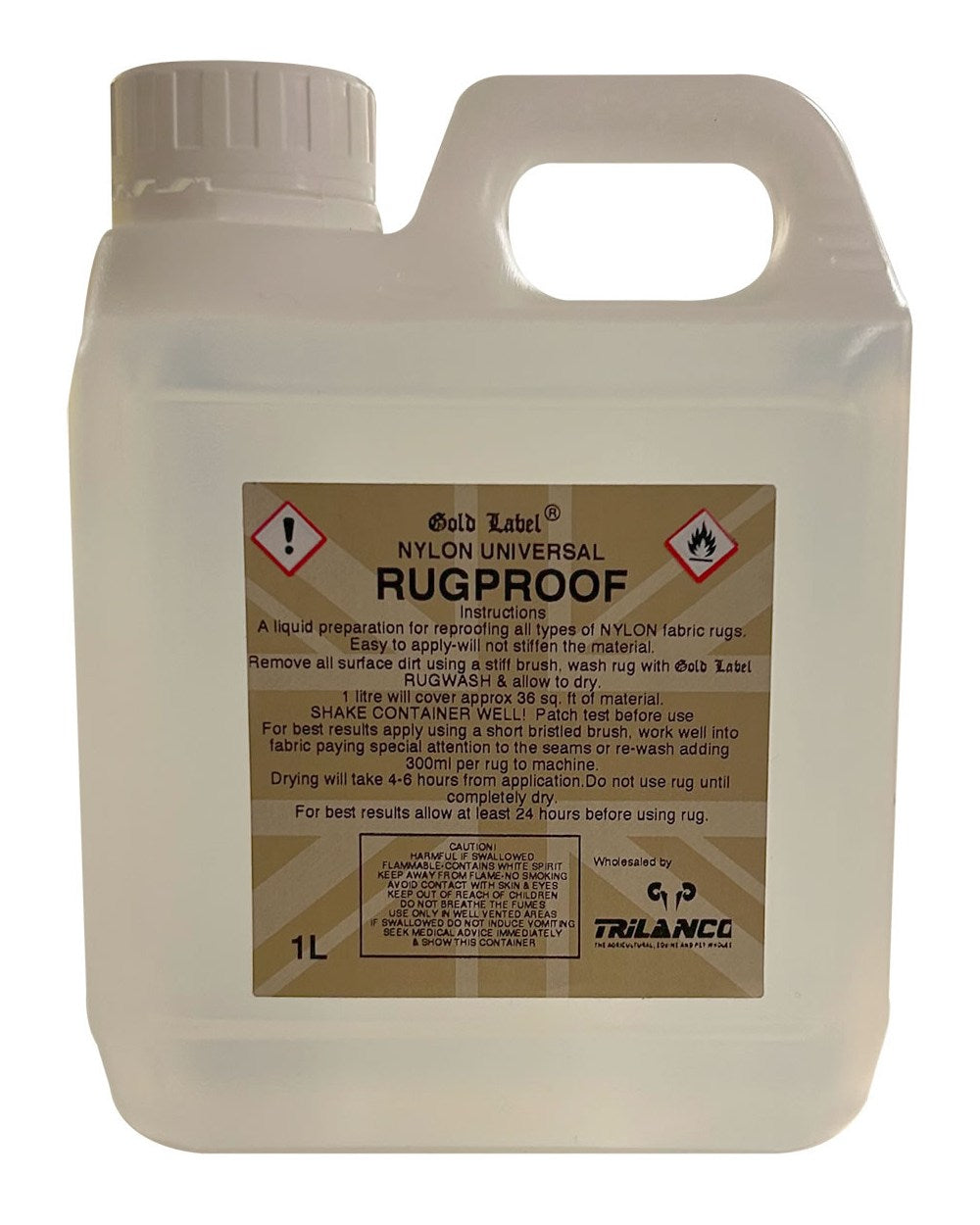 Gold Label Rugproof For Nylon On A White Background