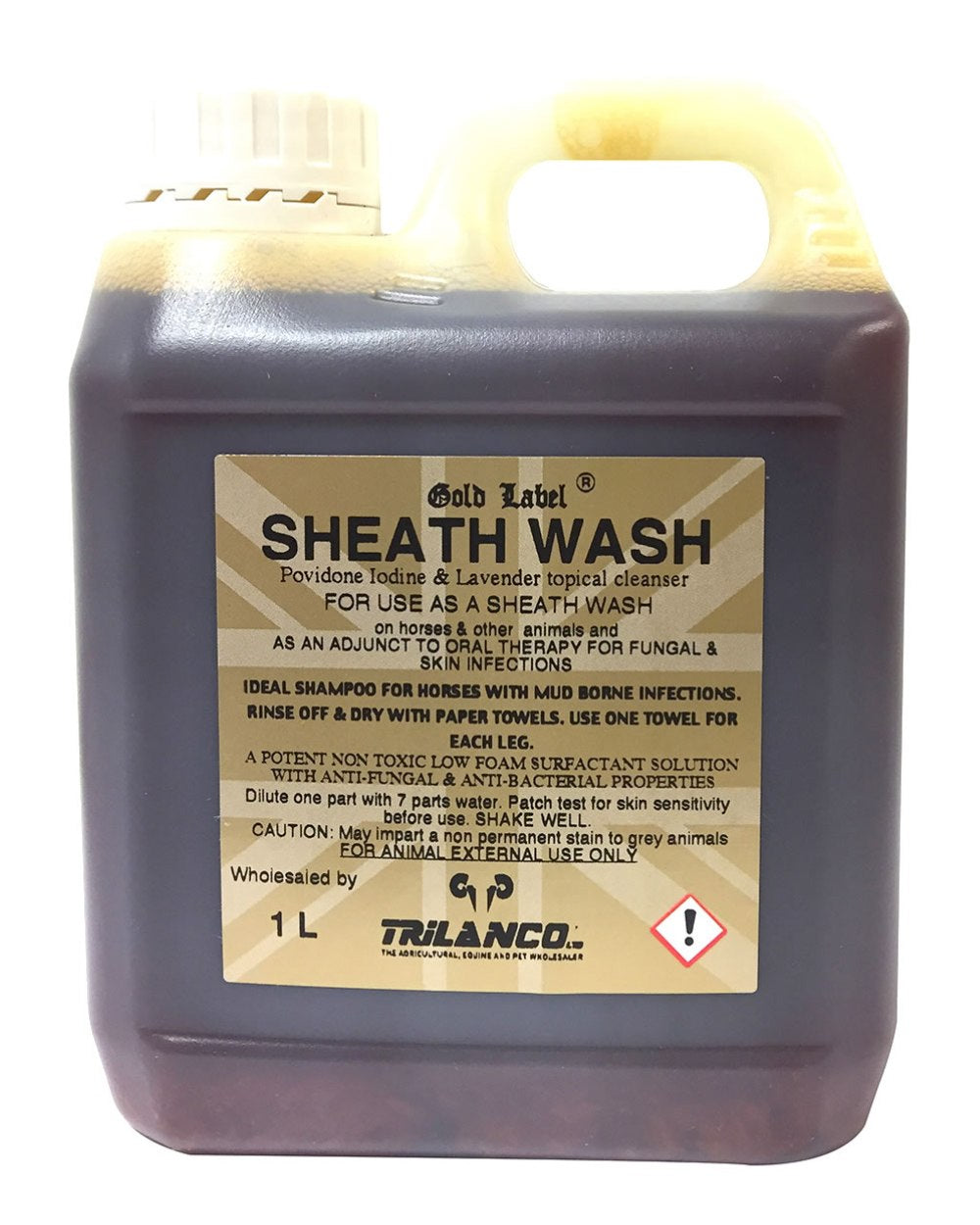 Gold Label Sheath Wash On A White Background