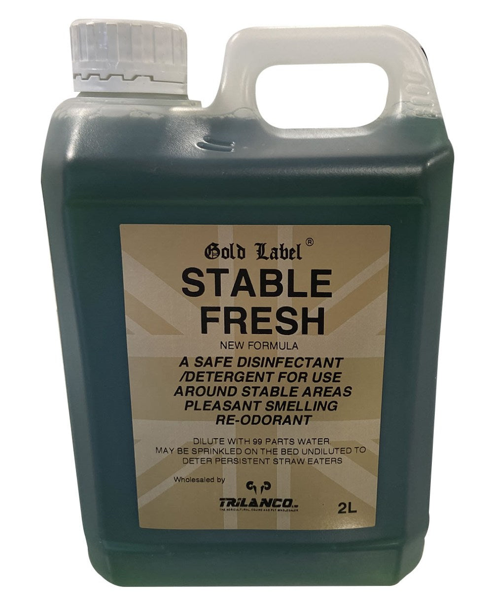 Gold Label Stable Fresh On A White Background