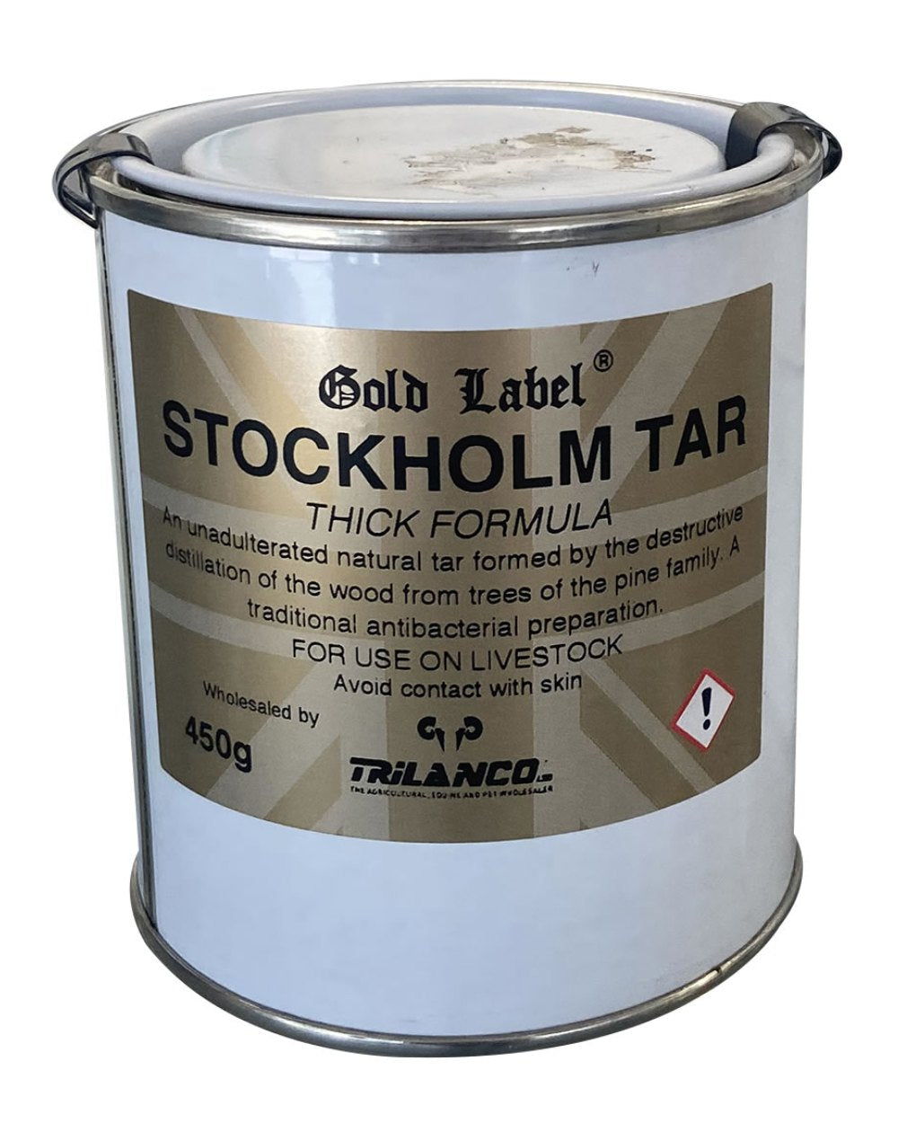 Gold Label Stockholm Tar Thick On A White Background
